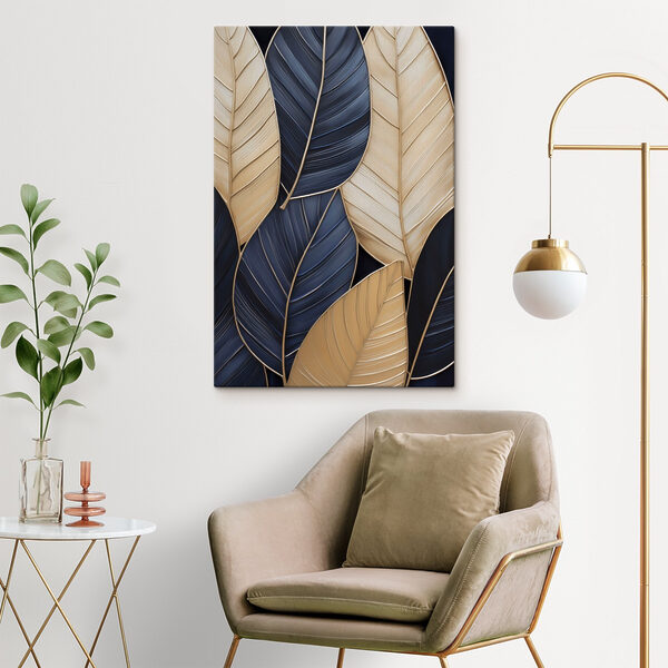 Elegant leaves in harmonious colors