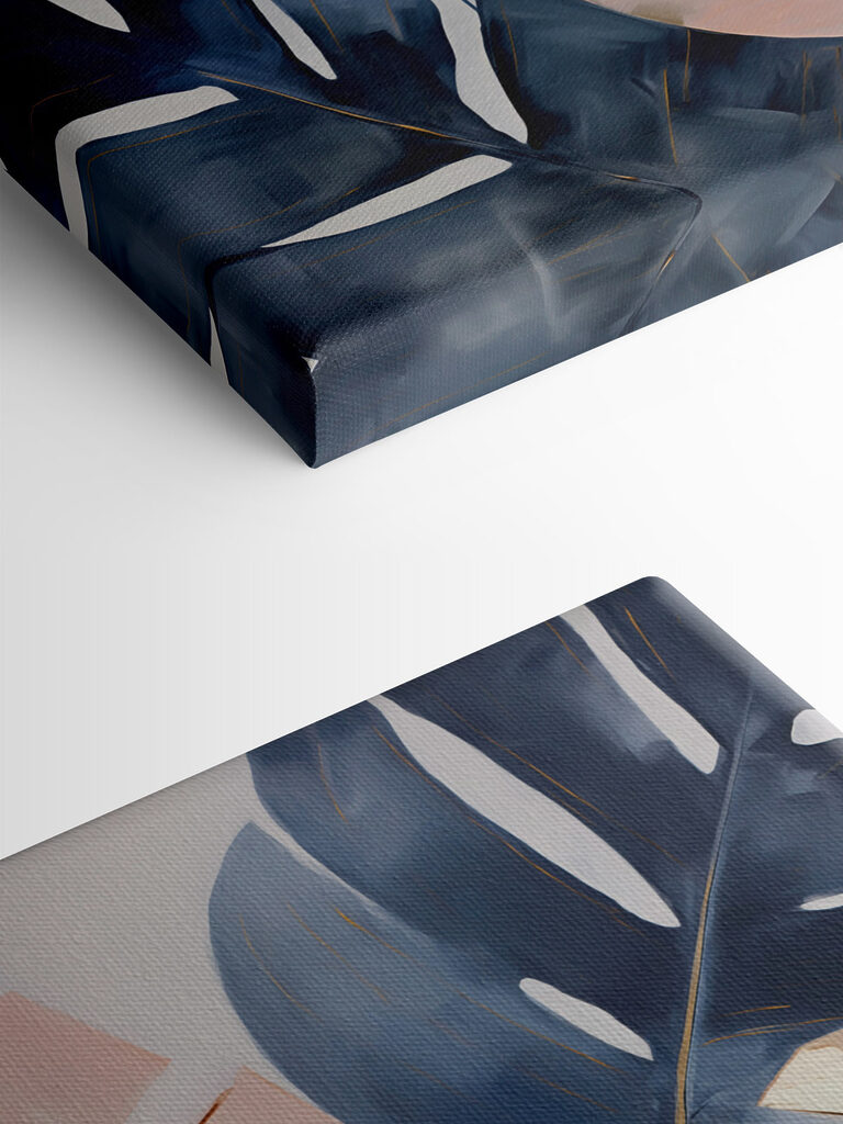 Soft leaves in calming hues