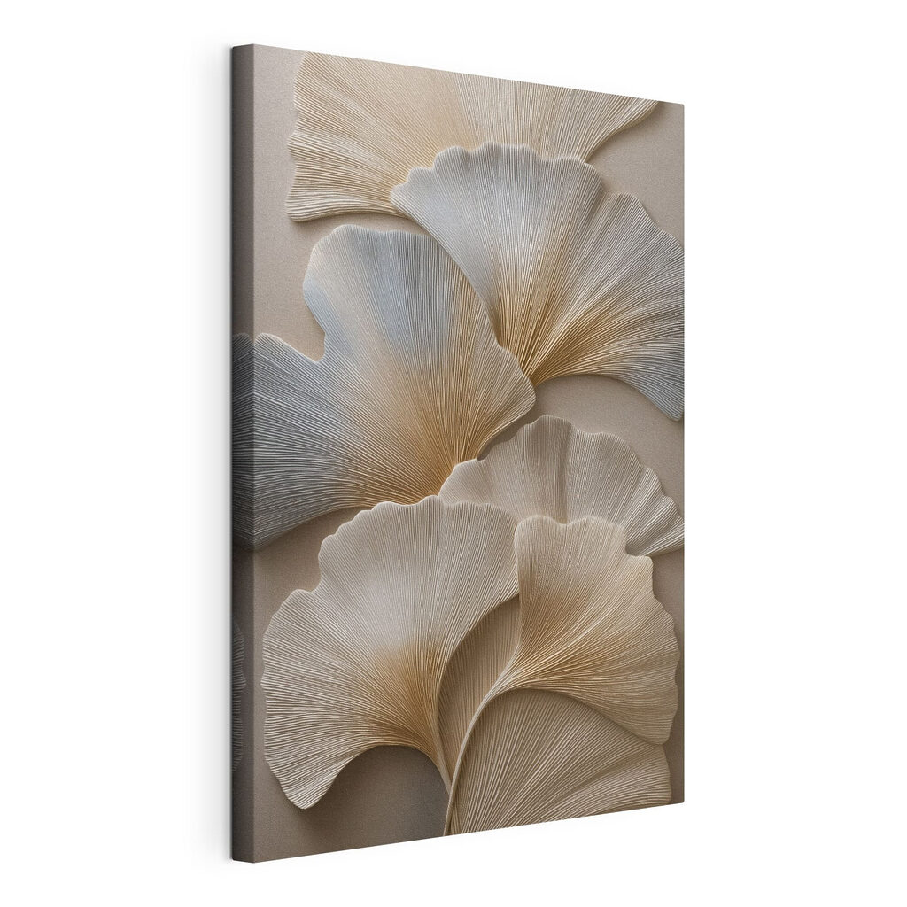 Delicate ginkgo leaf designs on display