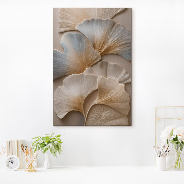 Delicate ginkgo leaf designs on display