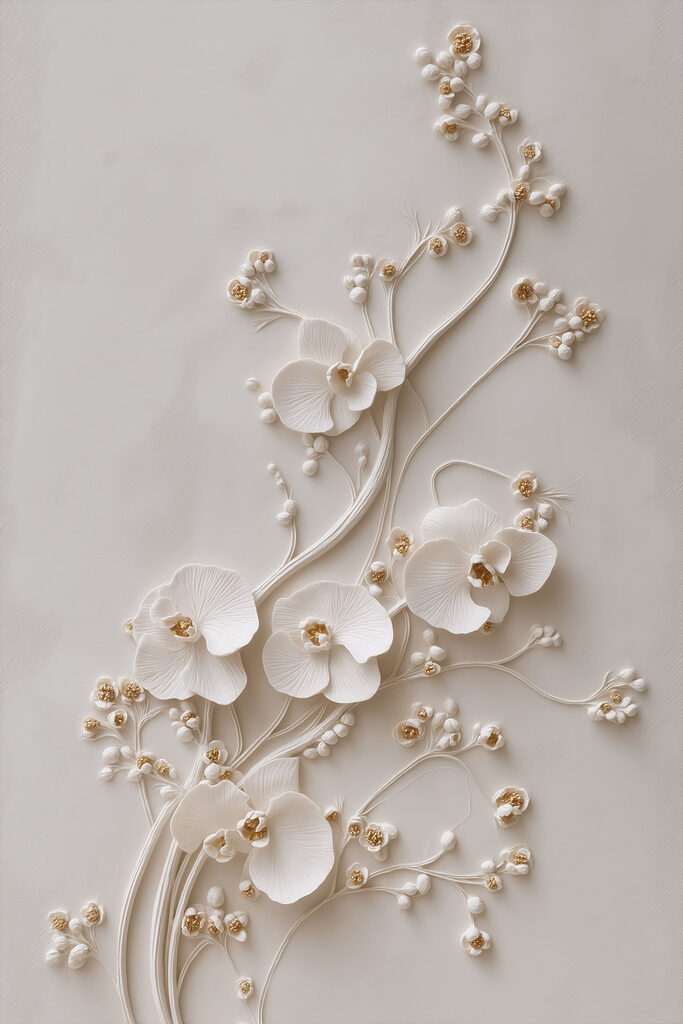 Delicate blooms against a soft backdrop