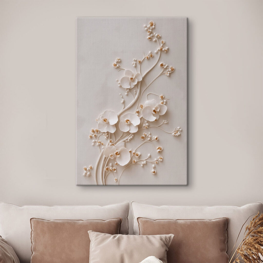 Delicate blooms against a soft backdrop