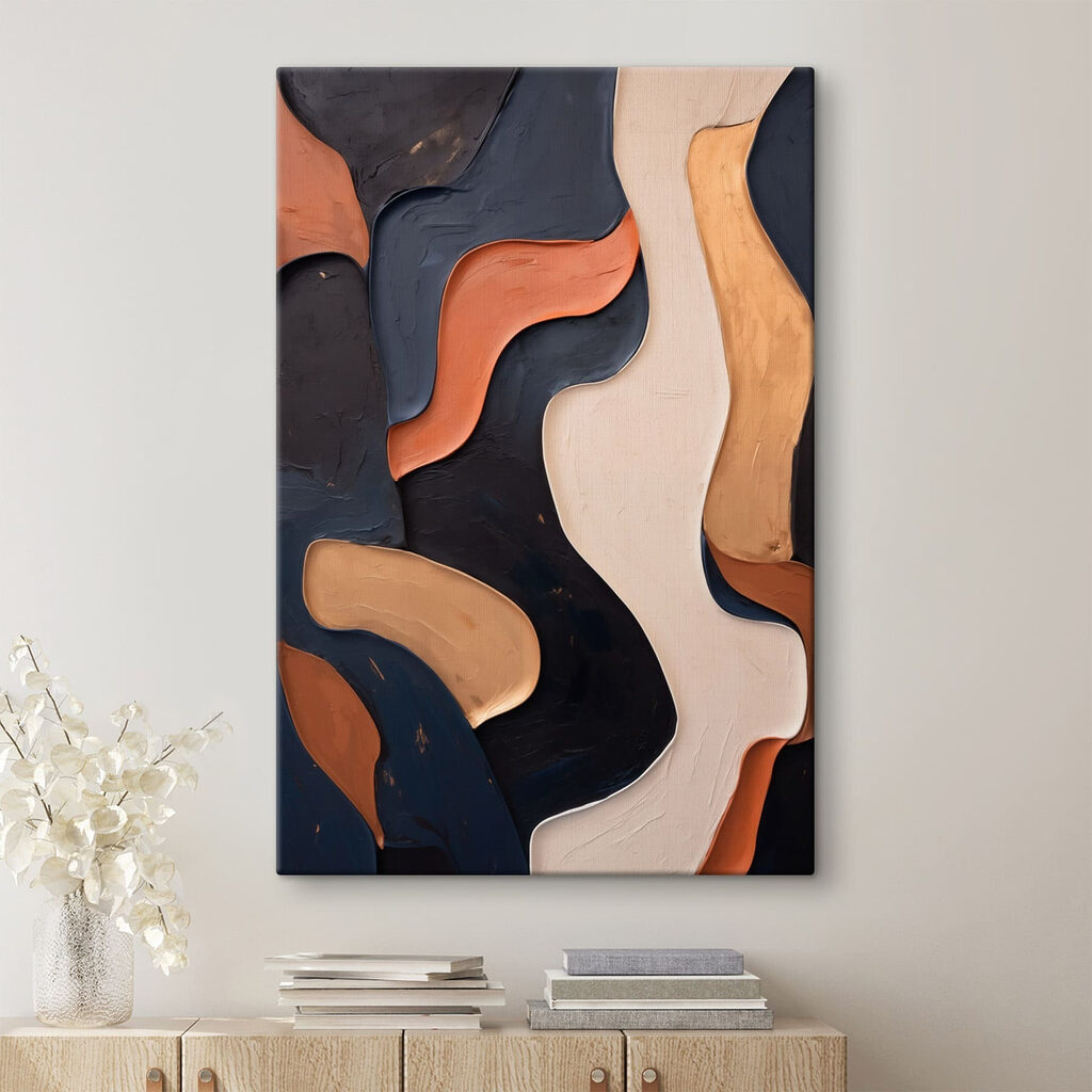Flowing Colors in Abstract Design