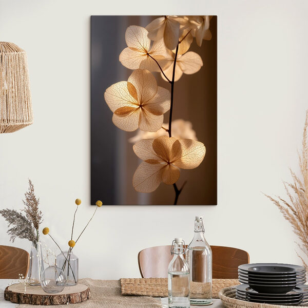 Delicate petals catching soft light