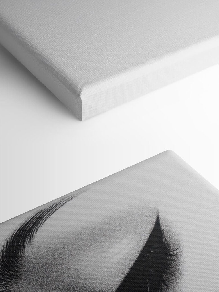 Elegant profile in monochrome shades