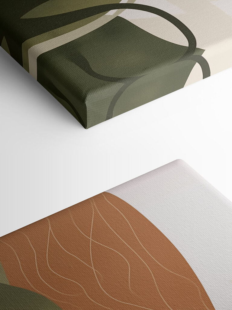 Flowing lines in earthy tones