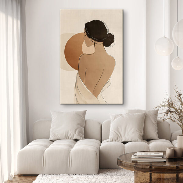 Woman with her back turned Woman with her back turned