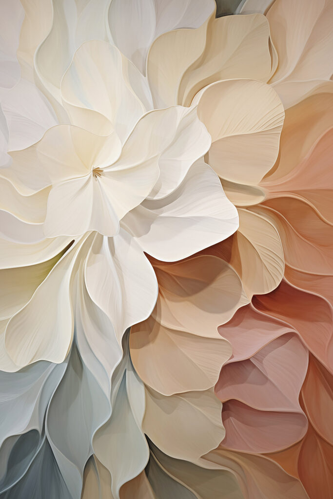 Soft petals in gentle hues
