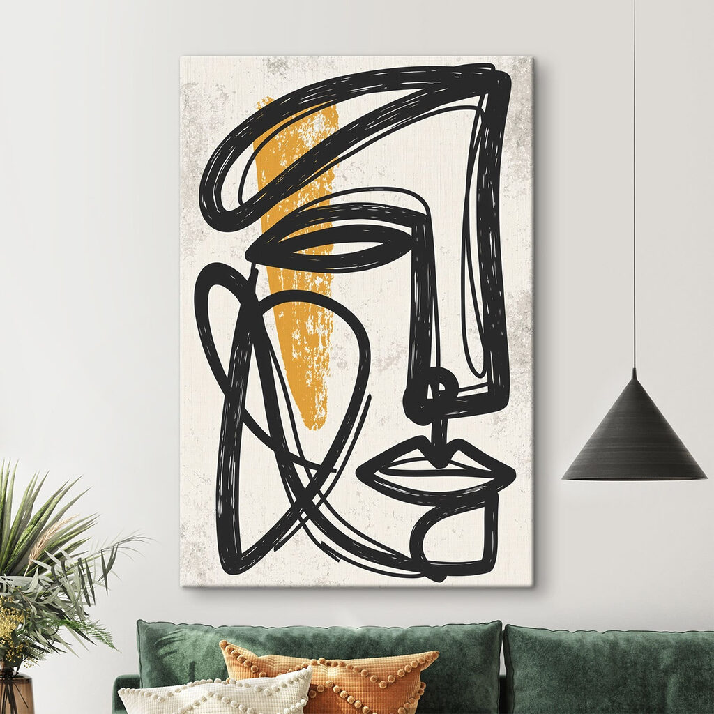 Black and yellow art Black and yellow art