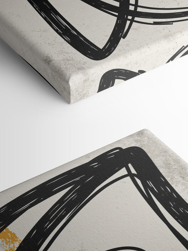 Black and yellow art Black and yellow art
