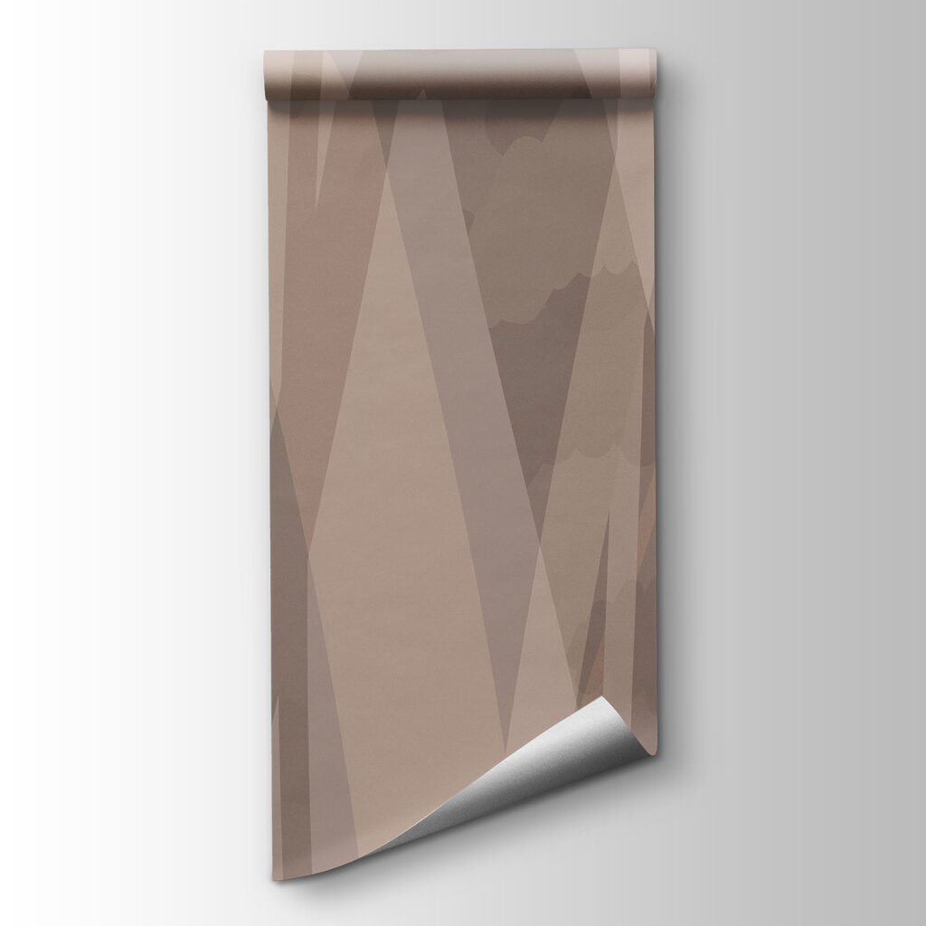Brown and white wavy pattern Brown and white wavy pattern