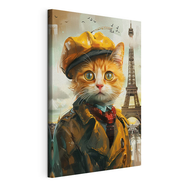 Картина Картина Кіт у пальті та капелюсі (Артикул: s37456)
