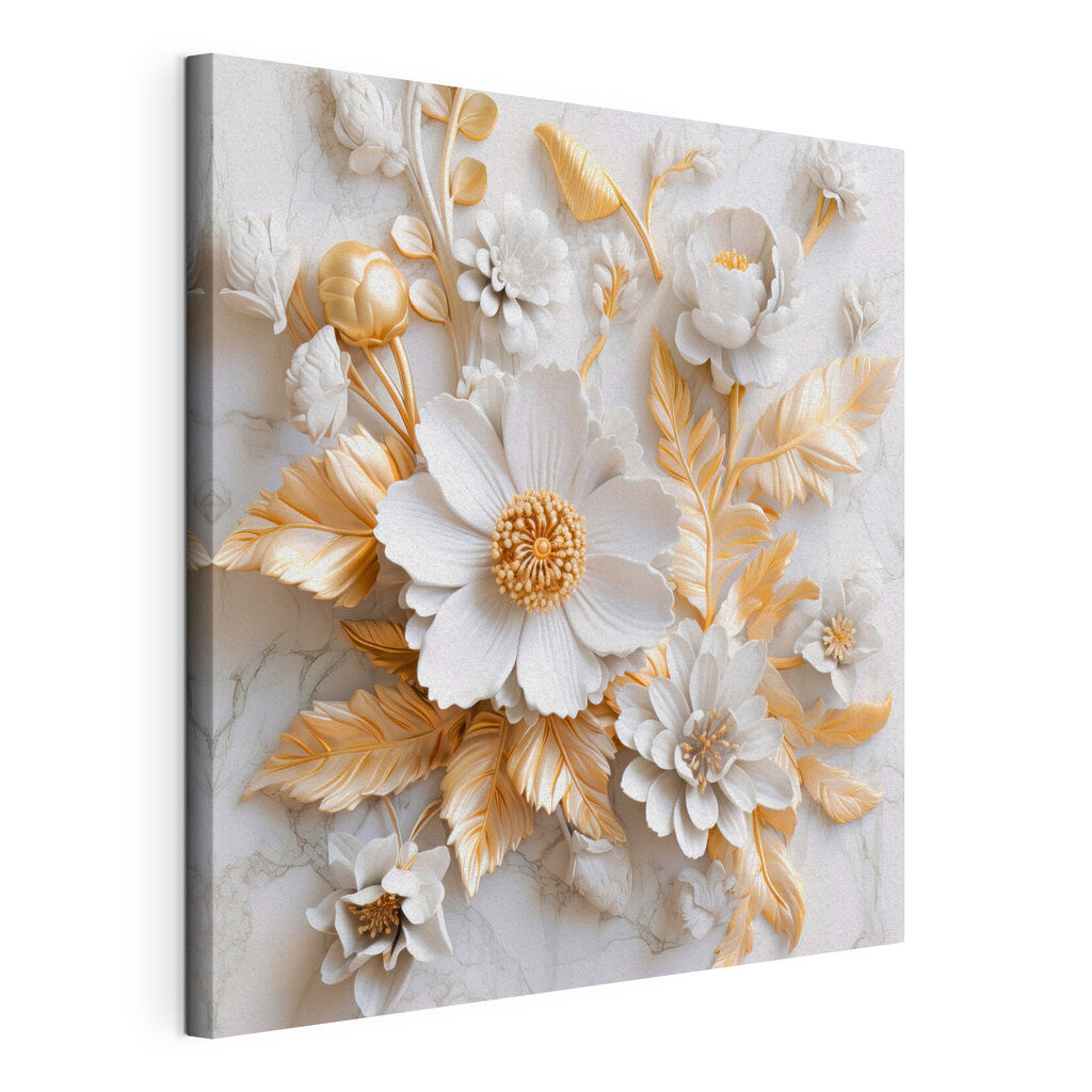 Elegant Floral Design in Cream and Beige