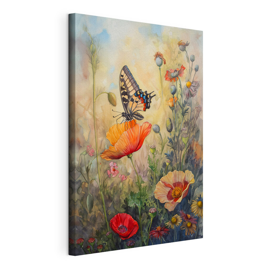 A butterfly on a flower A butterfly on a flower