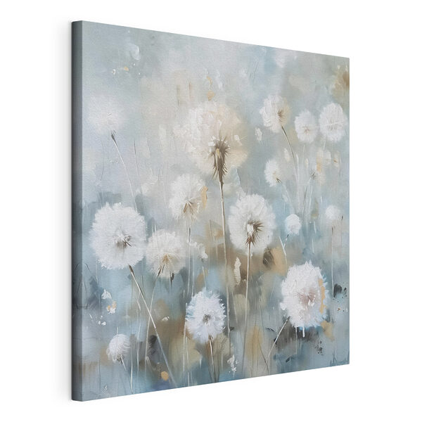 A painting of dandelions