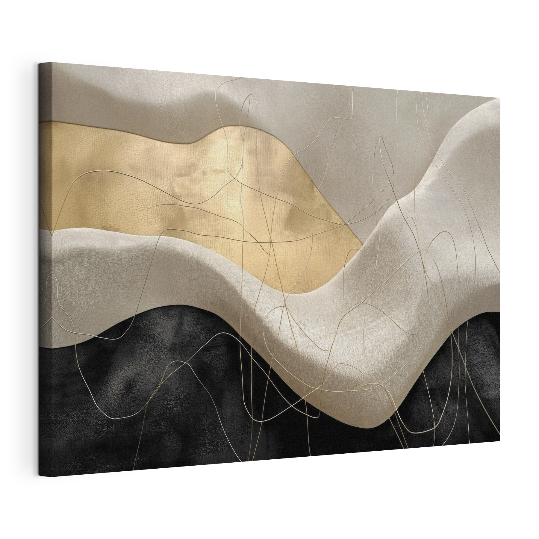 Abstract waves and lines intertwining