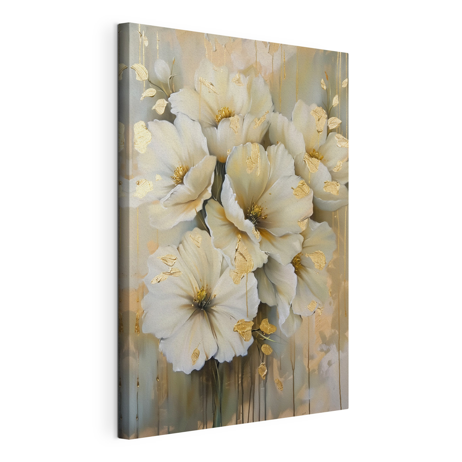 Elegant flowers with metallic details Elegant flowers with metallic details