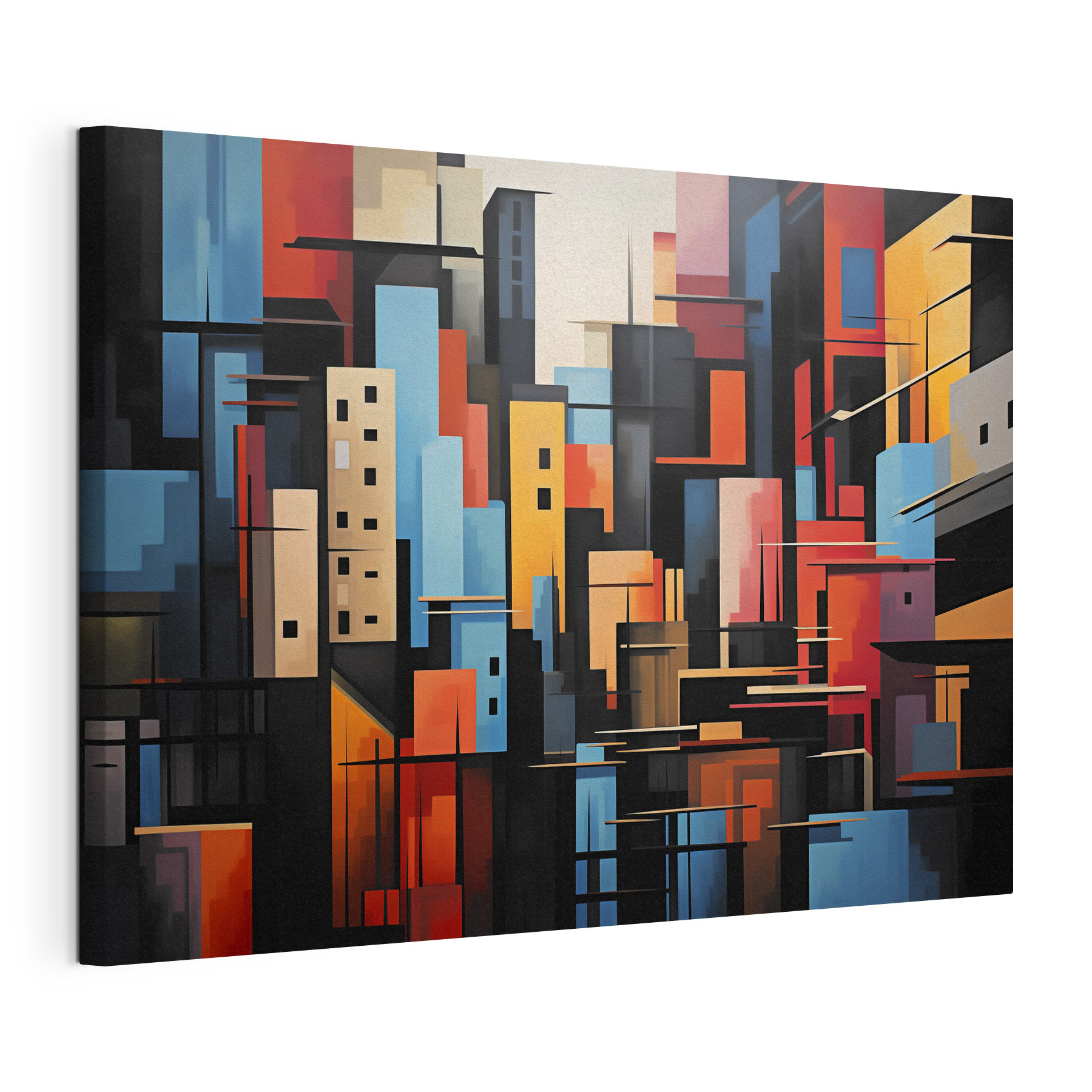 Painting of a city
