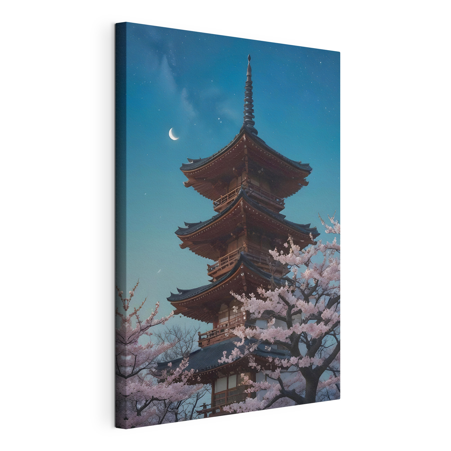 Pagoda with cherry blossoms Pagoda with cherry blossoms
