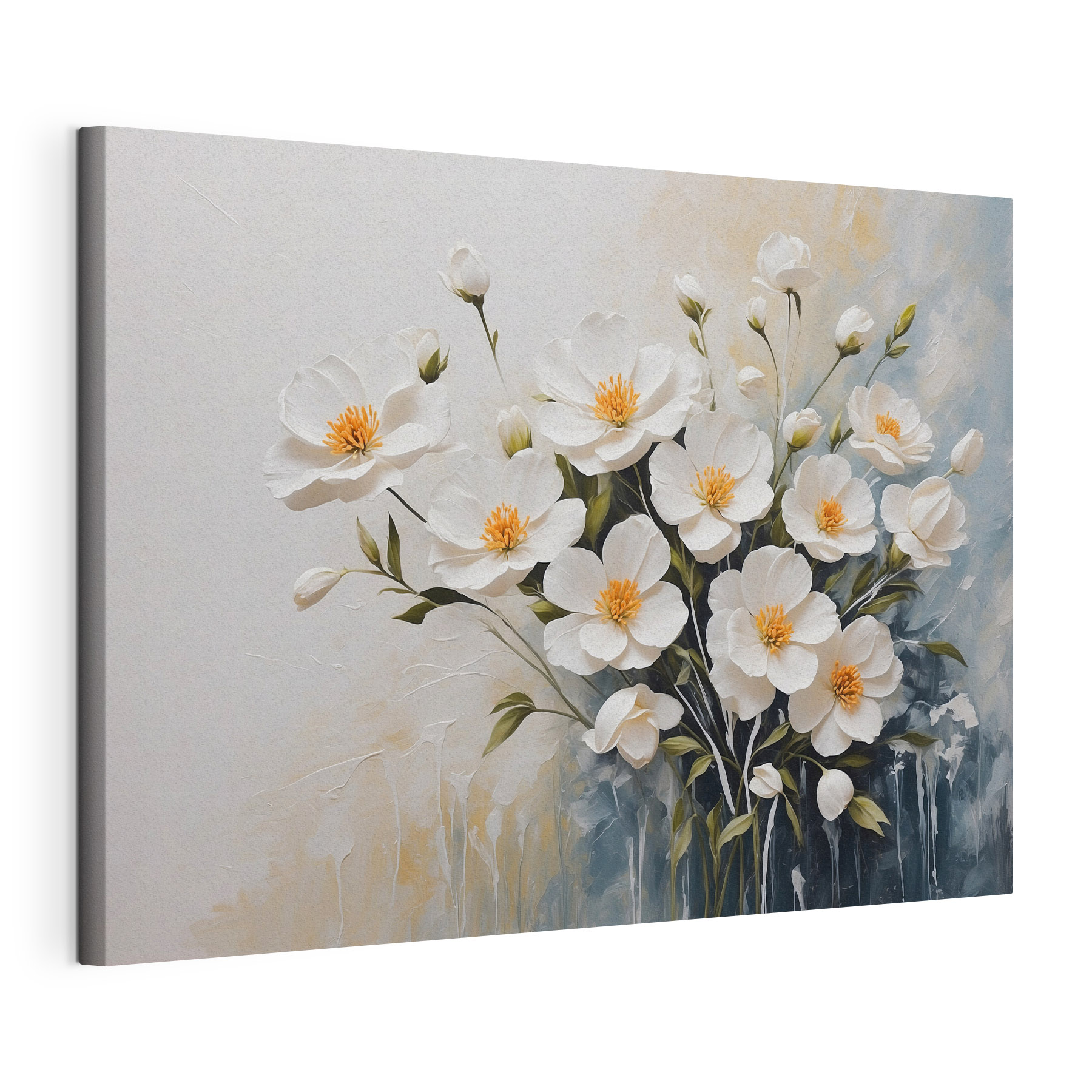 Painting of white flowers