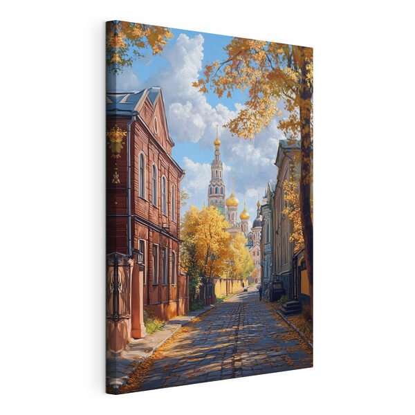 Картина Картина Вулиця з будинками та деревами (Артикул: s41752)