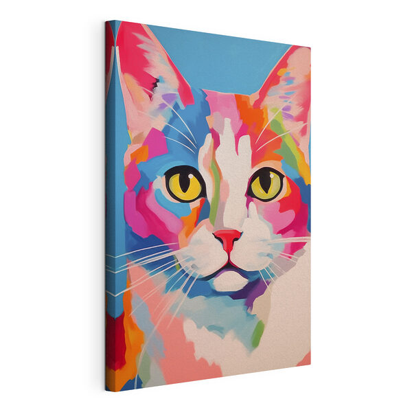 Картина Картина Кольоровий малюнок кота (Артикул: s41793)