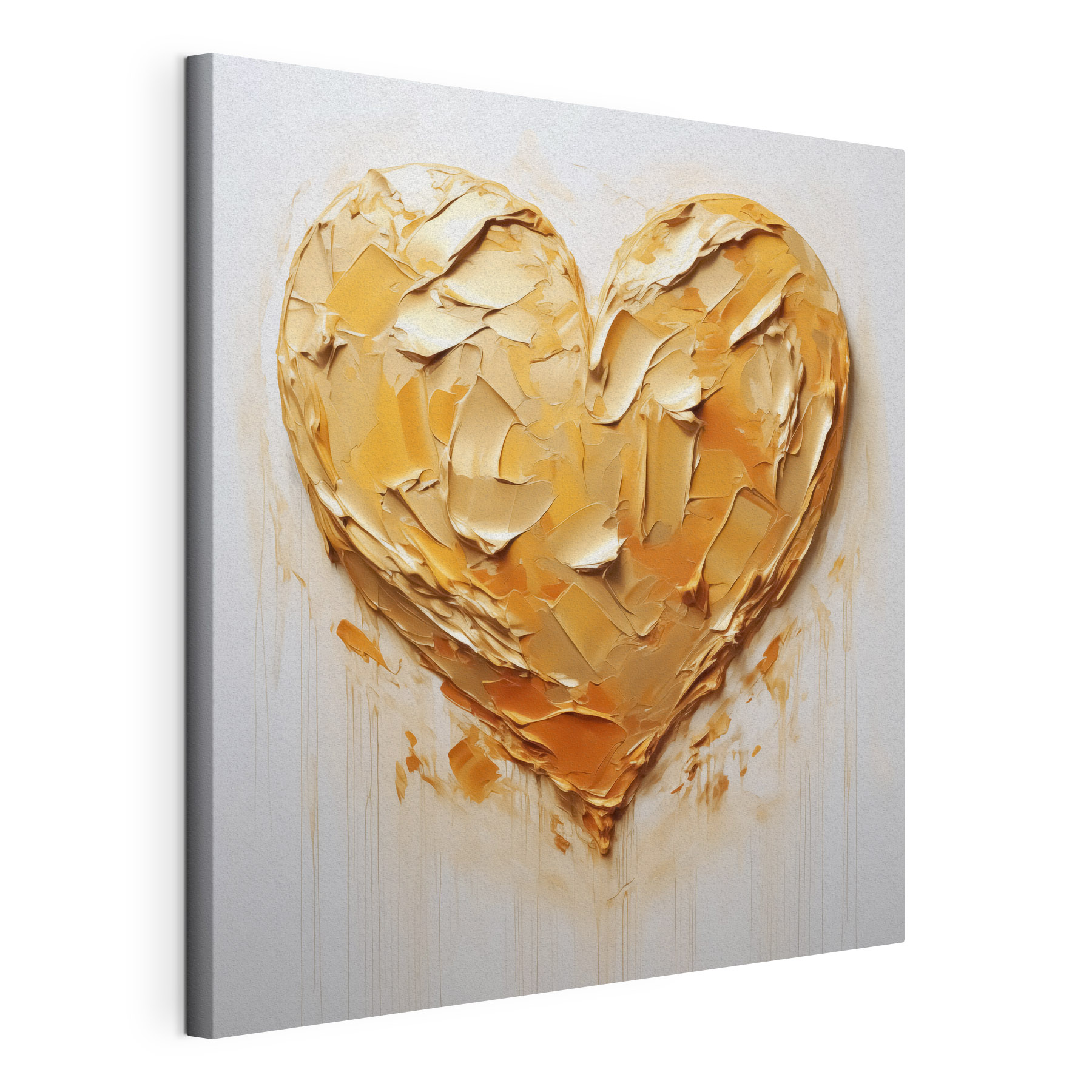 Heart shaped object with a paint splatter Heart shaped object with a paint splatter