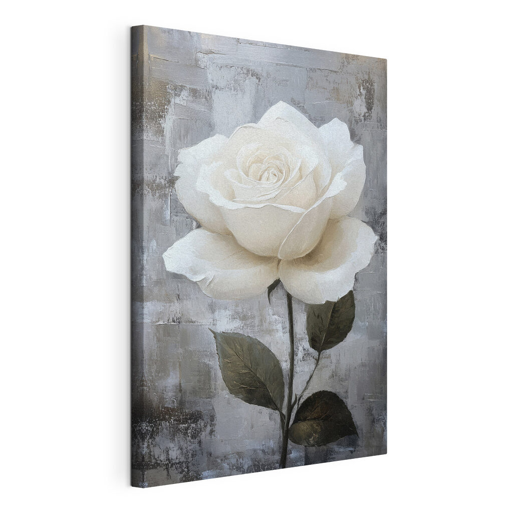 Painting of a white rose Painting of a white rose