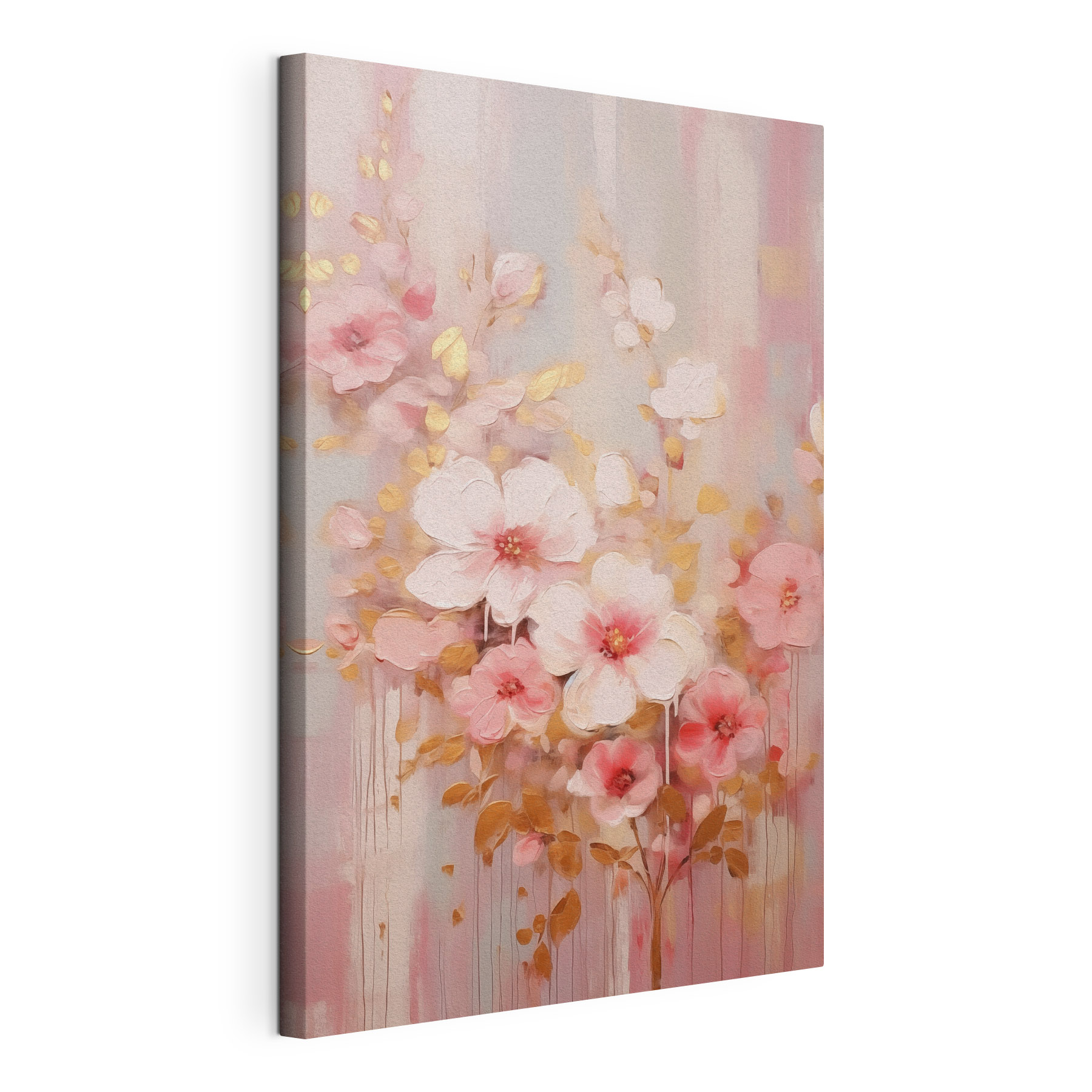 Painting of pink flowers Painting of pink flowers