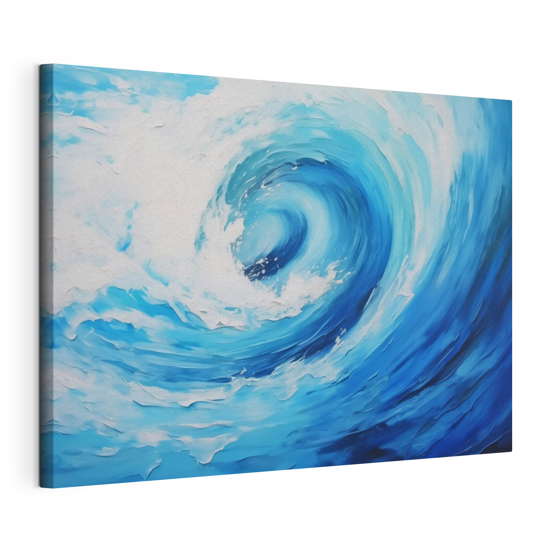Blue and white swirl