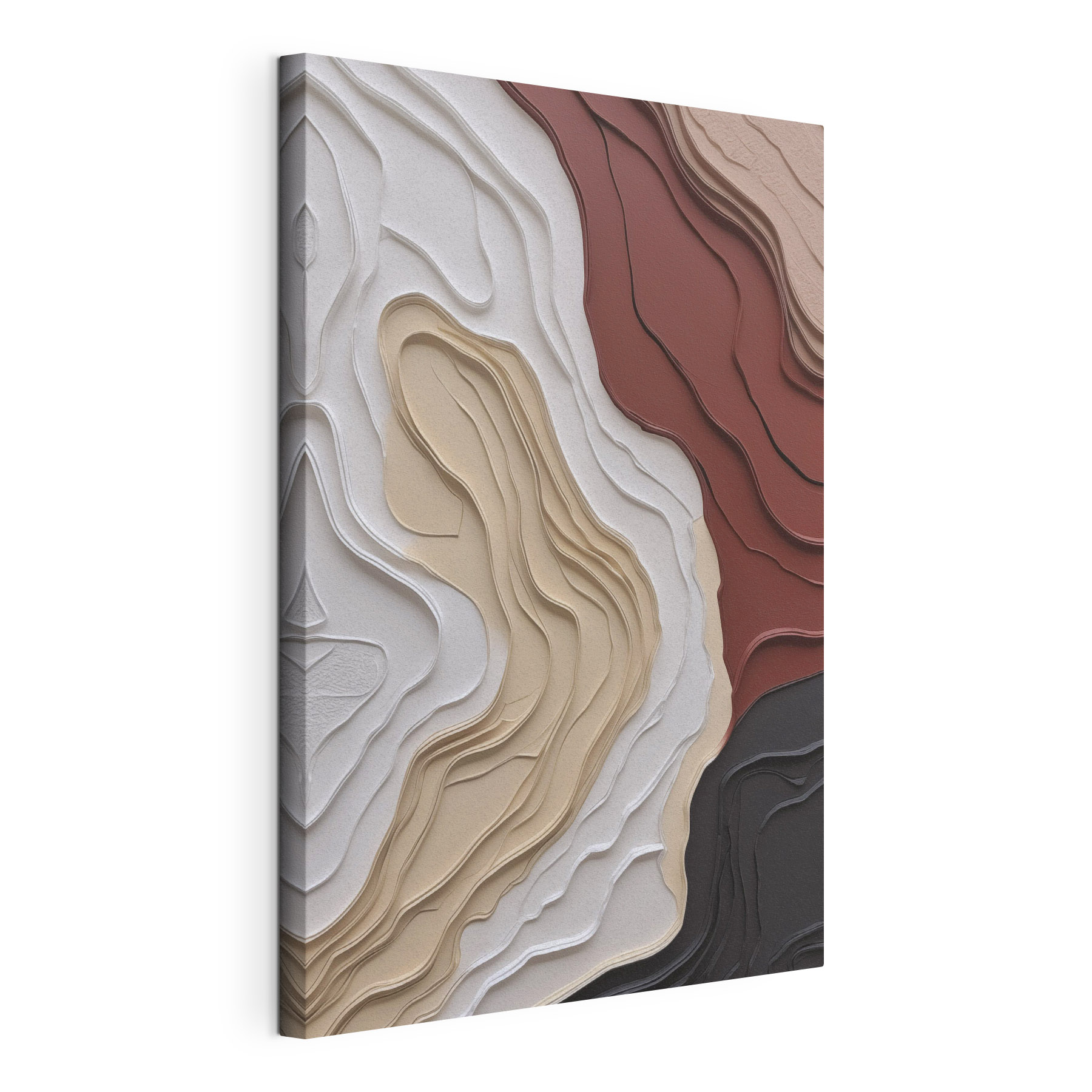Artistic layers in warm, soft colors