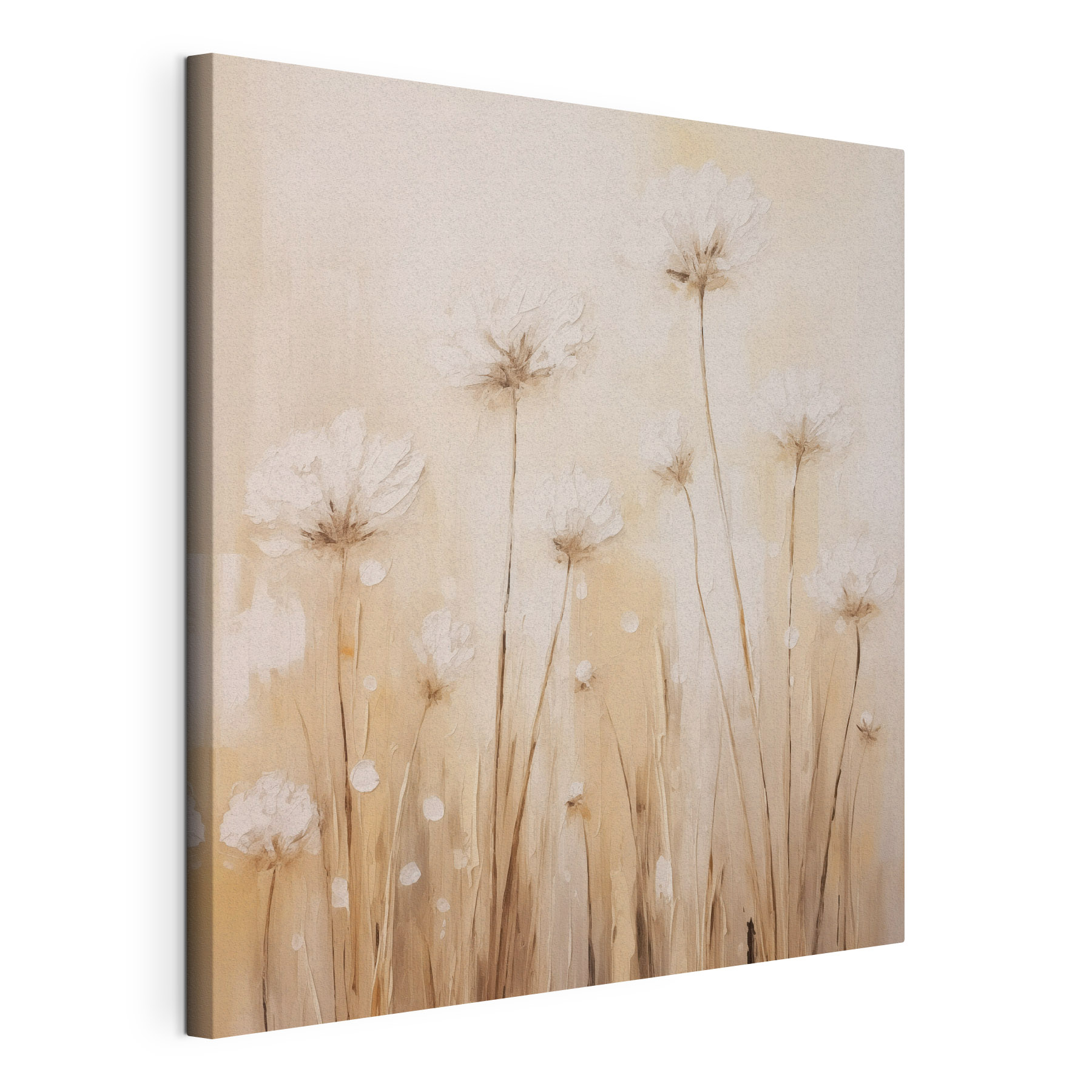 Painting of flowers on a wall