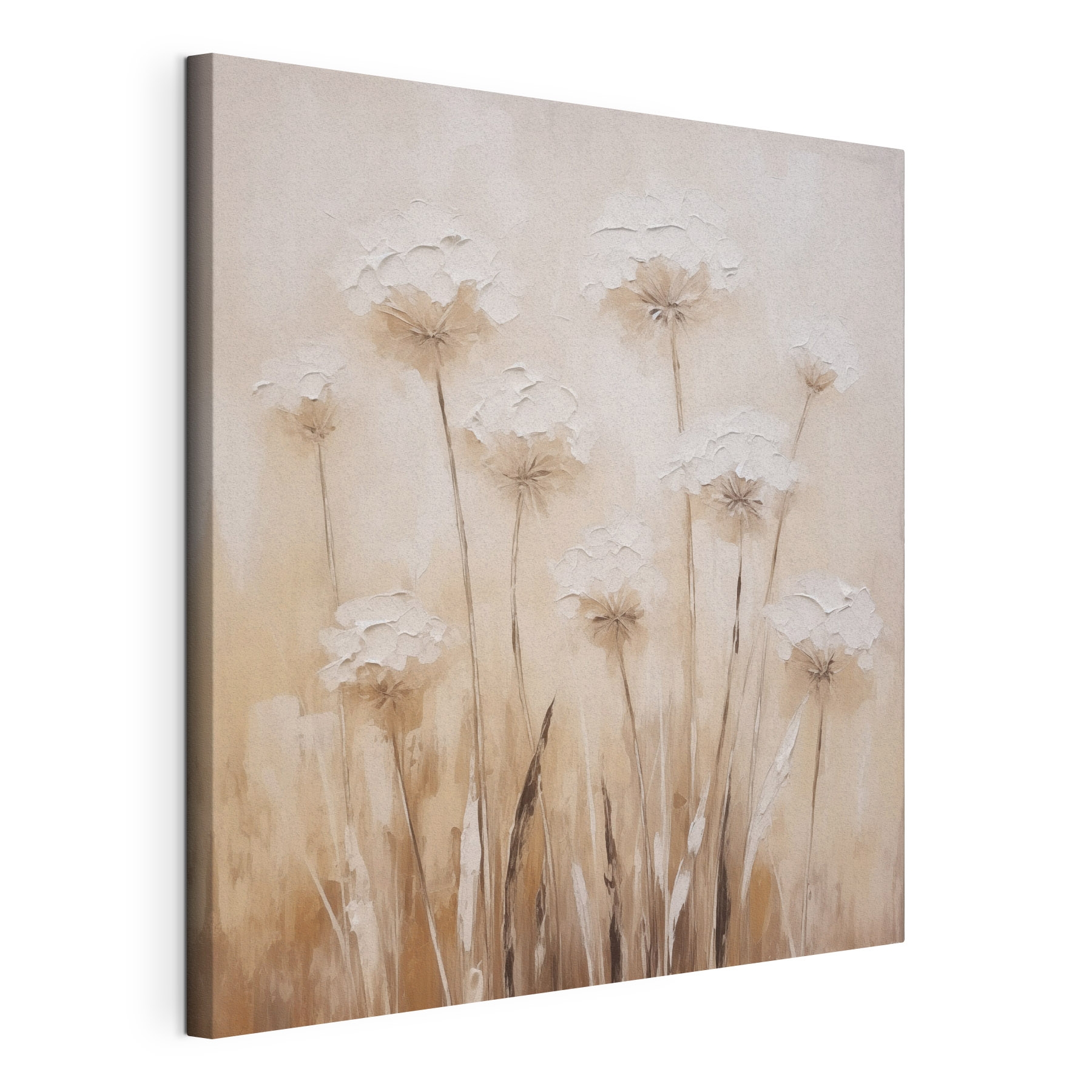 Painting of flowers on a wall