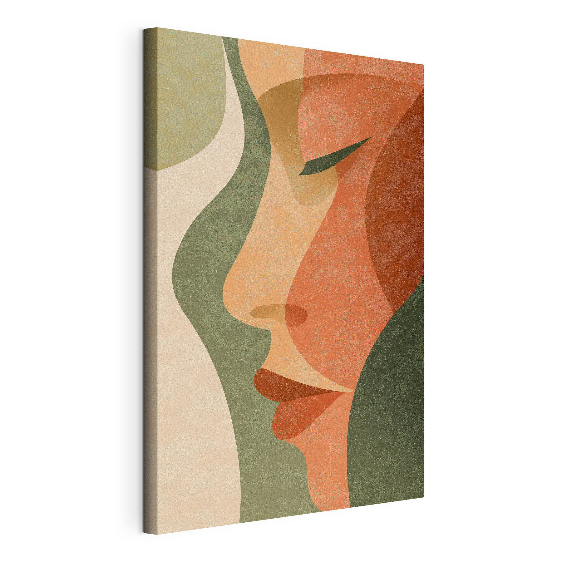 Abstract profile in soft colors Abstract profile in soft colors