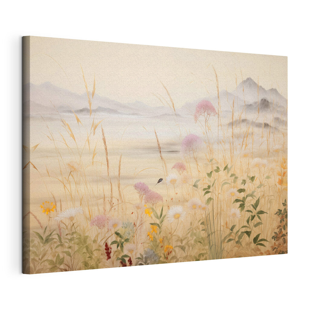 Painting of flowers and grass Painting of flowers and grass