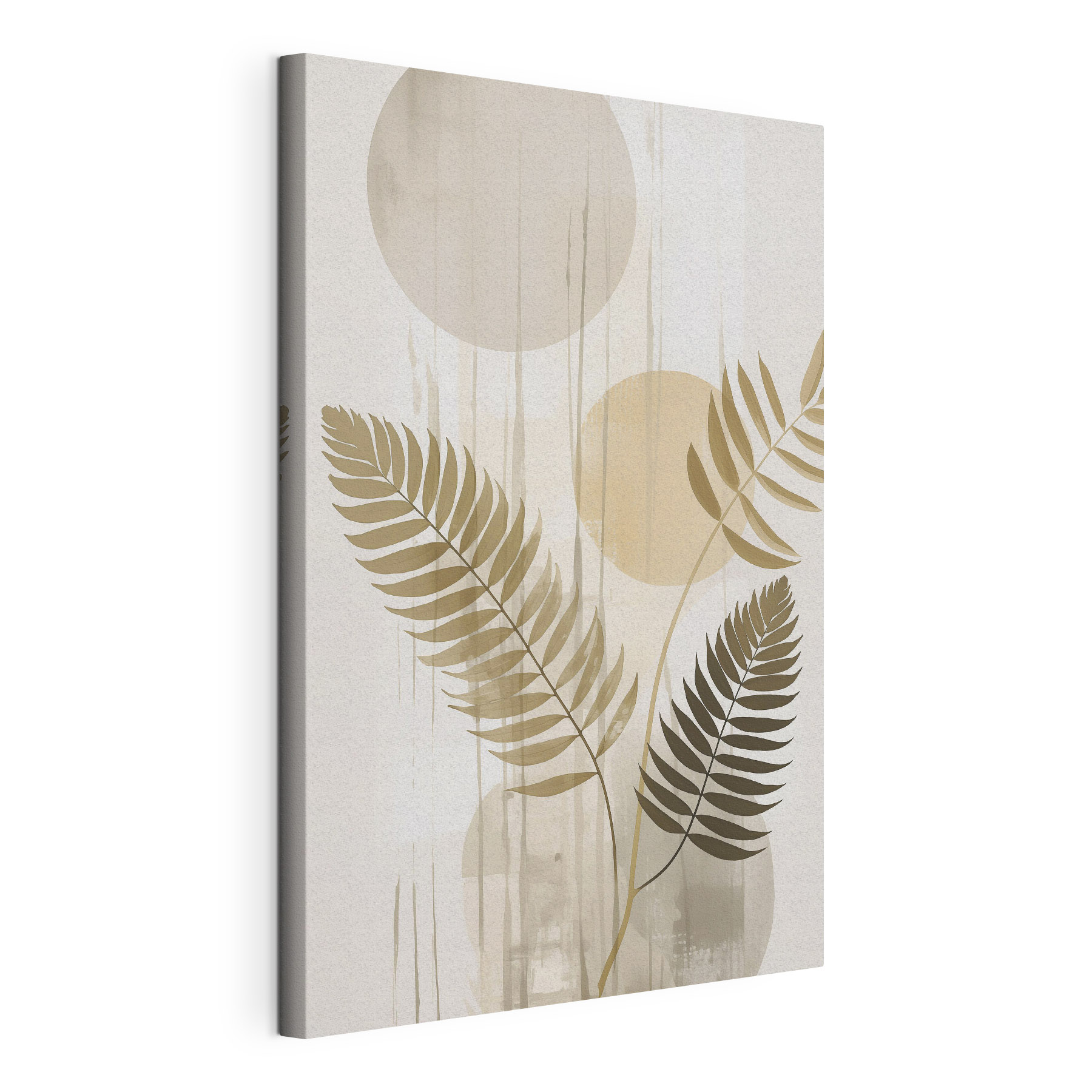 Soft foliage meets gentle abstract shapes