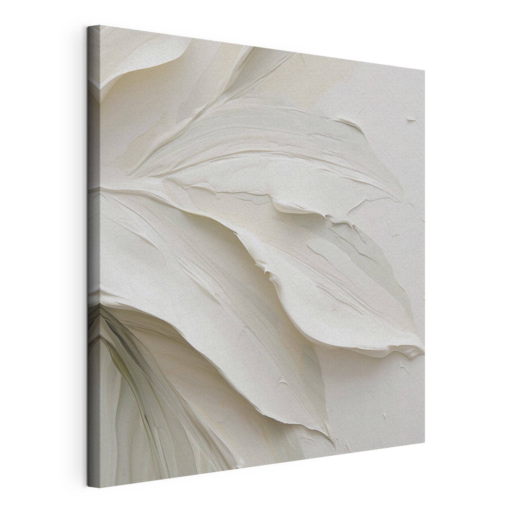 White paint on a wall
