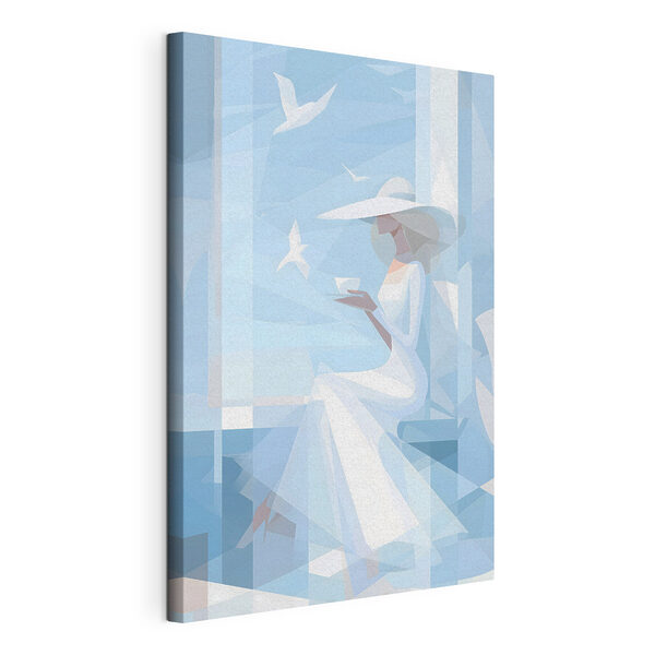 Картина Картина Жінка в білій сукні (Артикул: s48792)