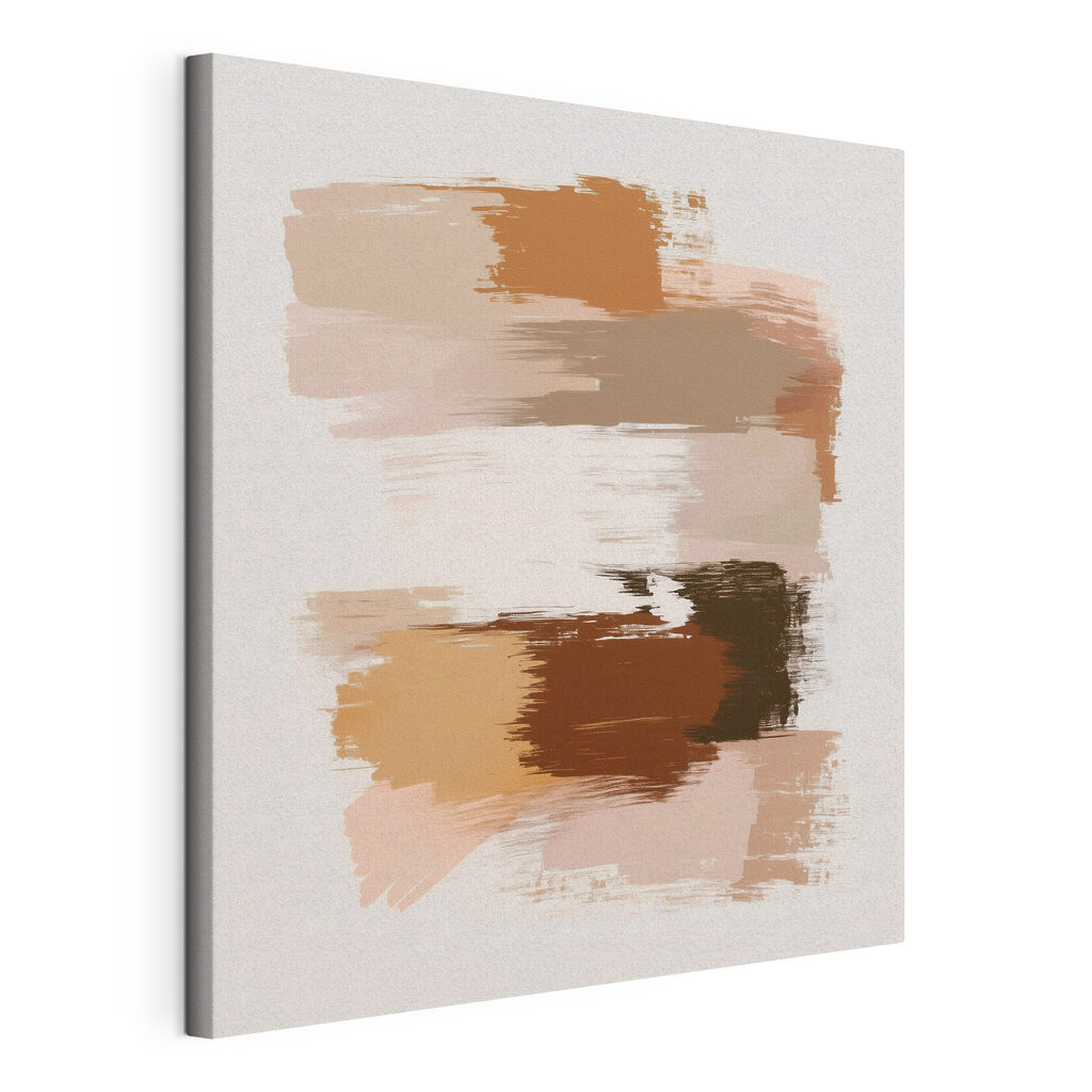 Abstract brush strokes in soft hues