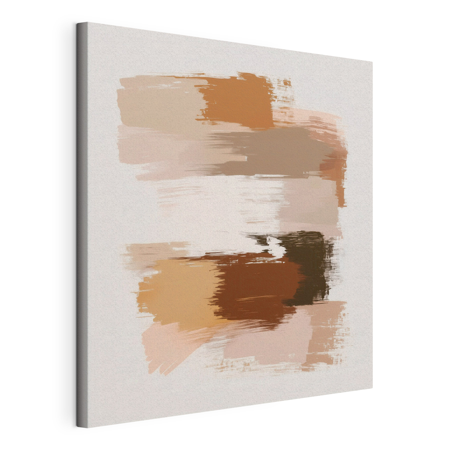 Abstract brush strokes in soft hues