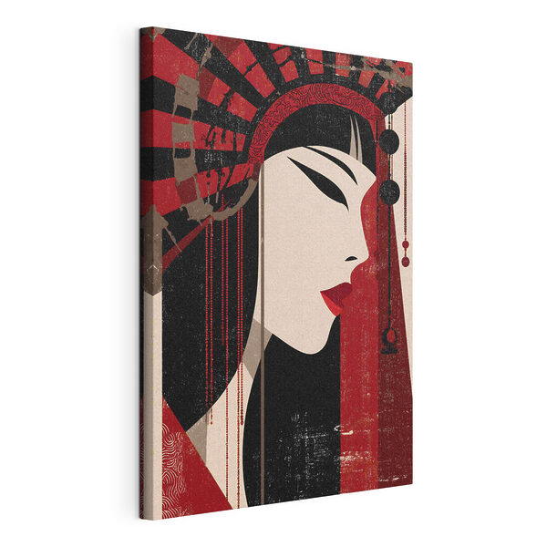Картина Картина Обличчя жінки з віялом (Артикул: s48993)