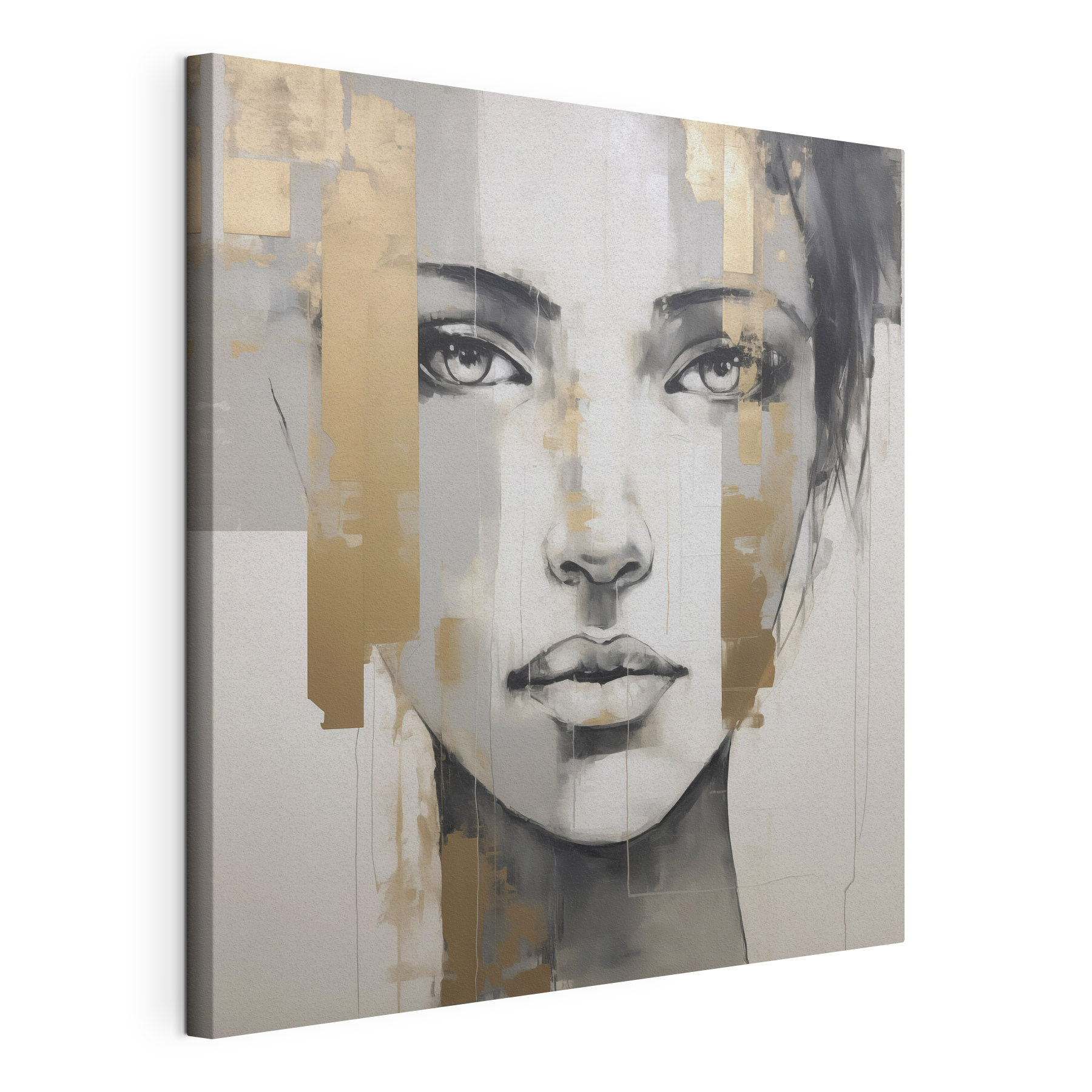 Painting of a woman's face