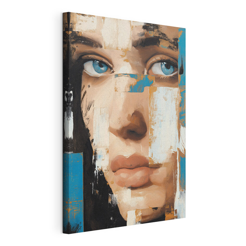 Painting of a woman's face