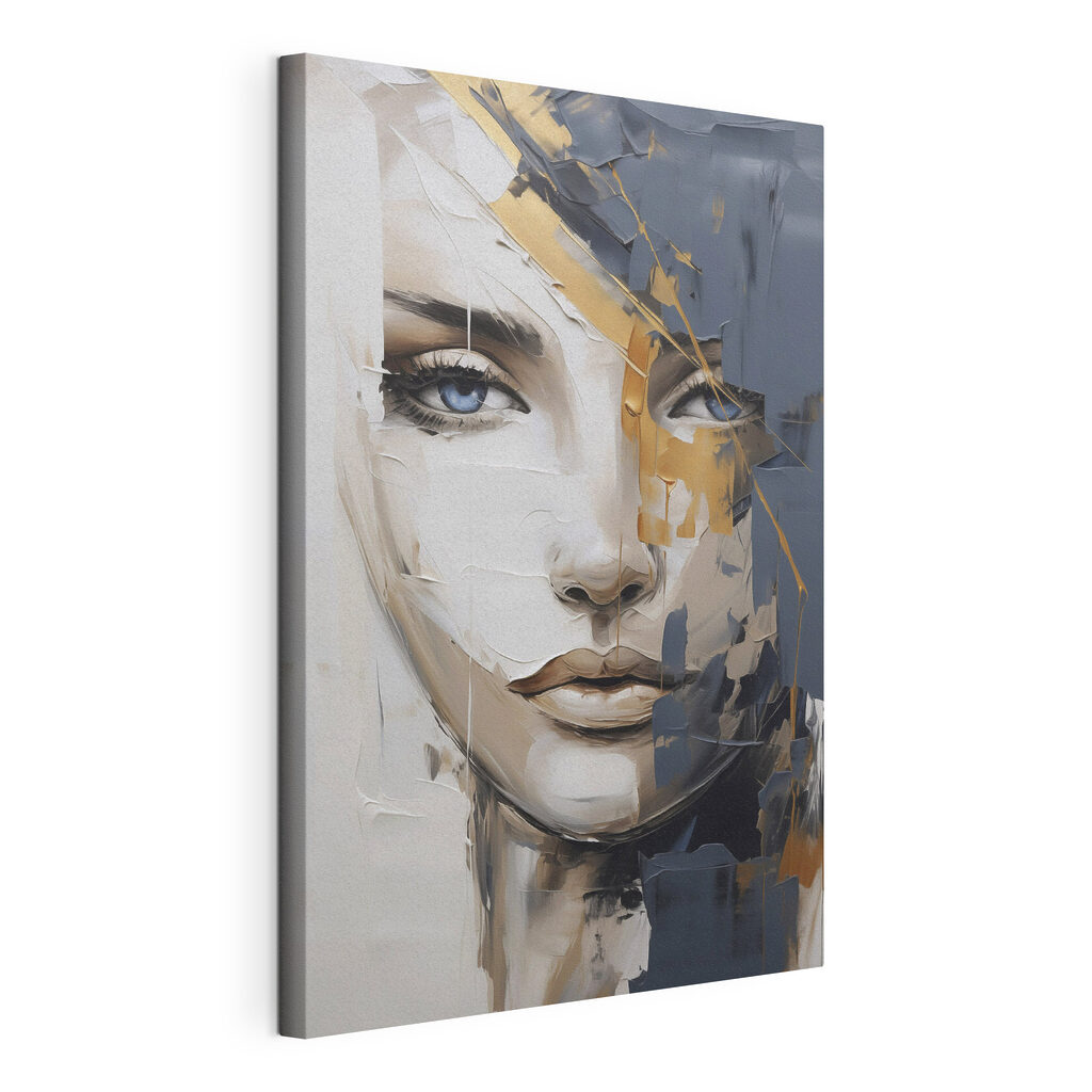 Painting of a woman's face Painting of a woman's face