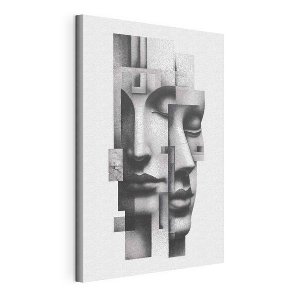 Картина Обличчя, складене з крапок (Артикул: s49241) Картина Картина Обличчя, складене з крапок (Артикул: s49241)