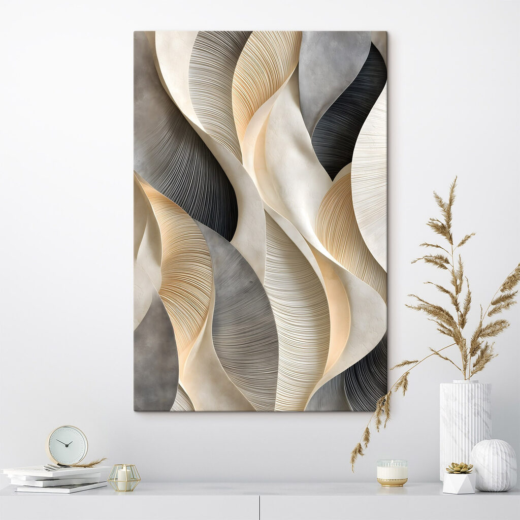 Flowing patterns in soft hues