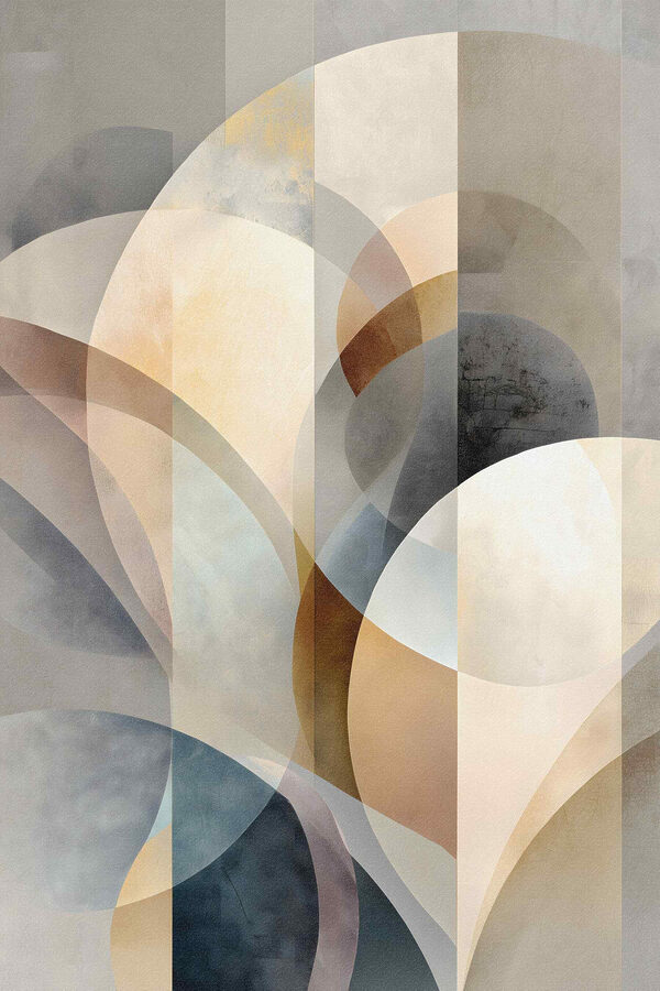 Abstract curves in soft hues Abstract curves in soft hues