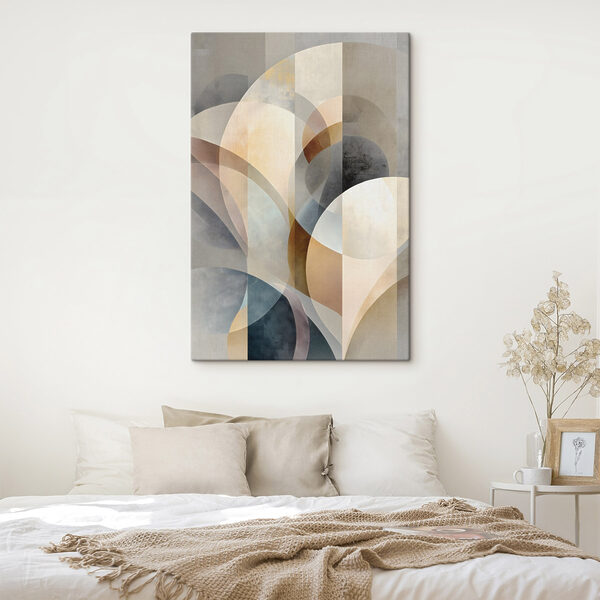 Abstract curves in soft hues Abstract curves in soft hues