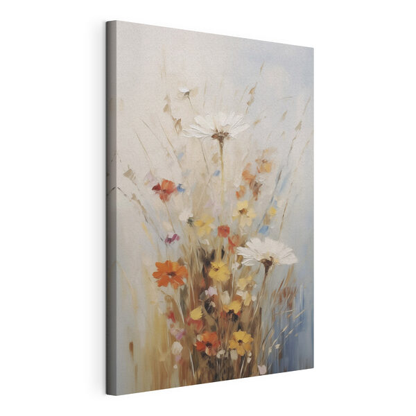 Painting of flowers in a vase