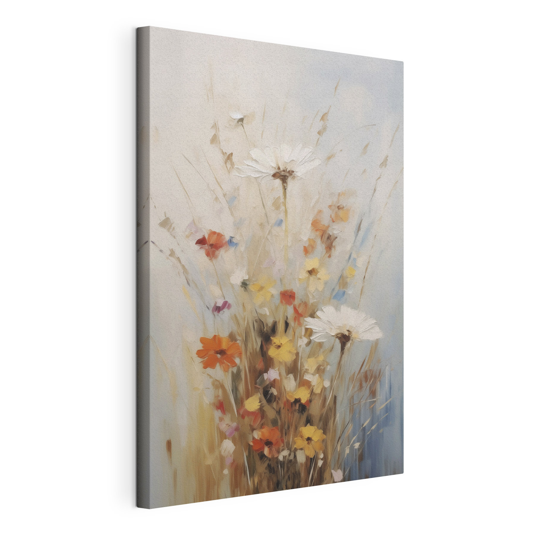 Painting of flowers in a vase